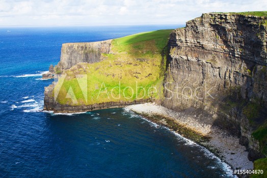 Picture of Cliffs of Moher west coast of Ireland County Clare at wild atlantic ocean